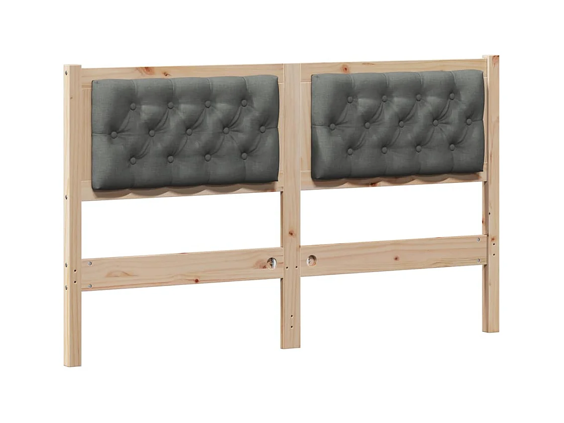 Cabeceira Outros castanho e cinzento-escuro 140 cm