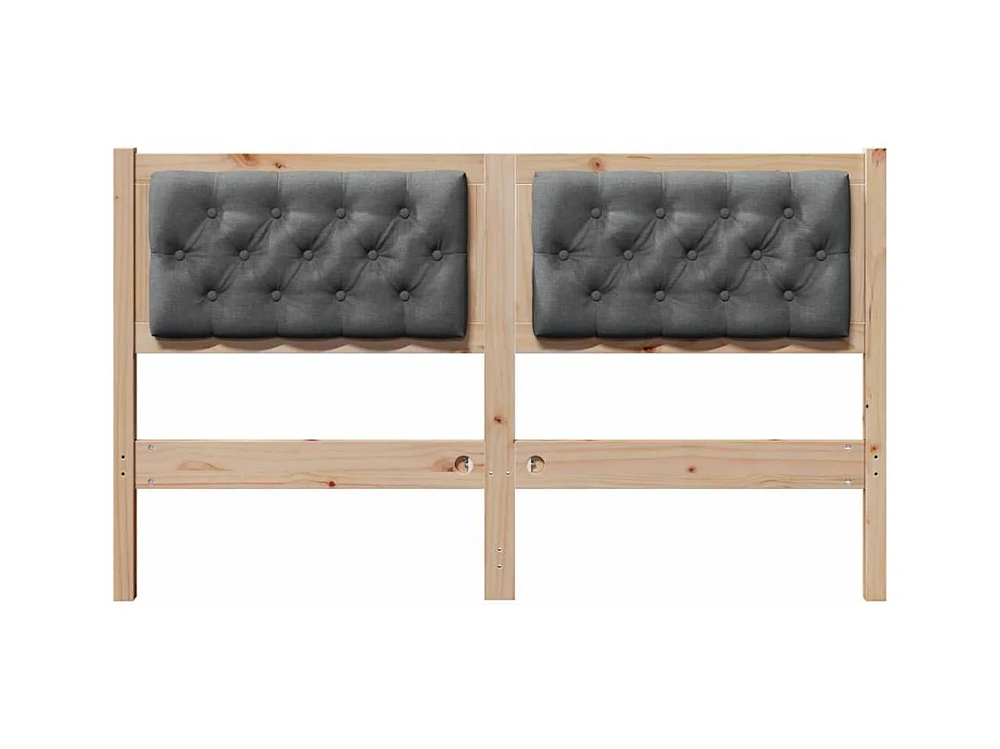 Cabeceira Outros castanho e cinzento-escuro 140 cm