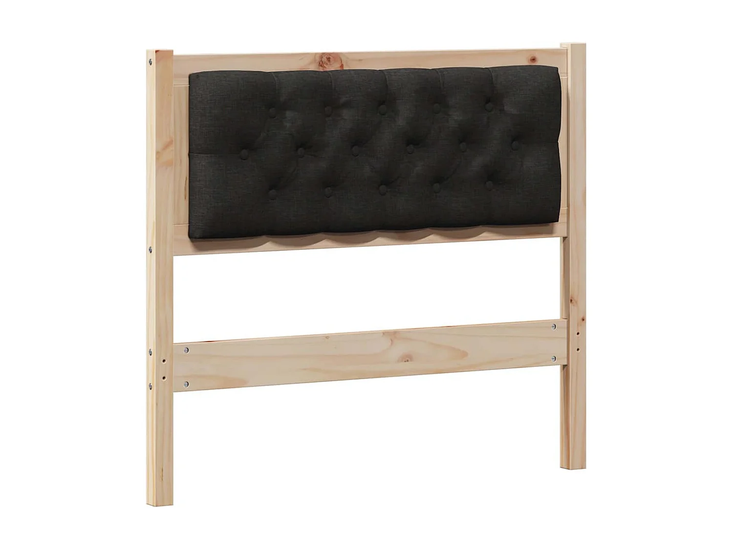 Hoofdbord Anders Bruin en zwart 90 cm Massief grenenhout