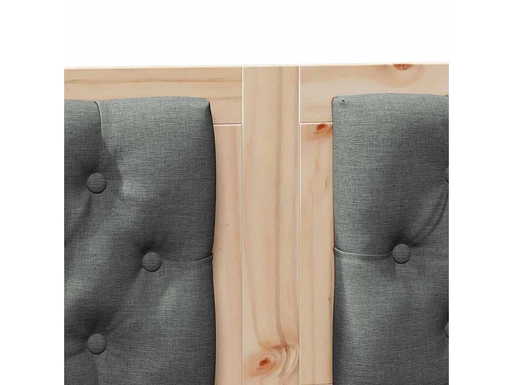 Tête de lit marron et gris foncé 180 cm Bois massif en pin