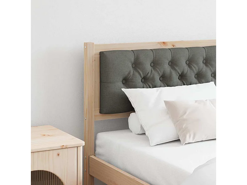 Tête de lit marron et gris foncé 180 cm Bois massif en pin