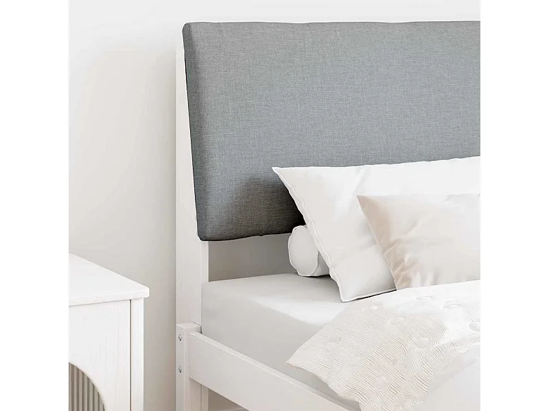 Cabecero tapizado Gris Claro 90 cm Madera de pino macizo