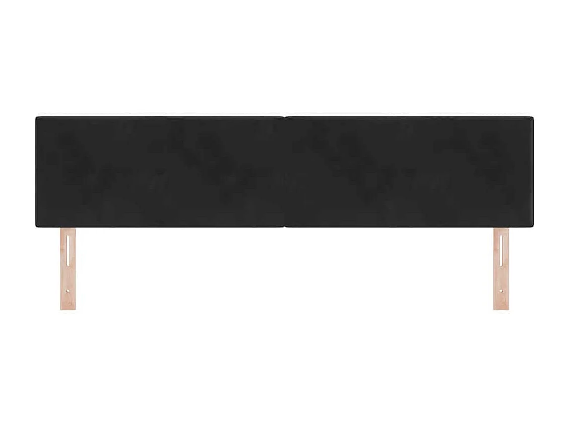 Tête de lit Montage mural avec tête de lit Noir 180 cm Velours