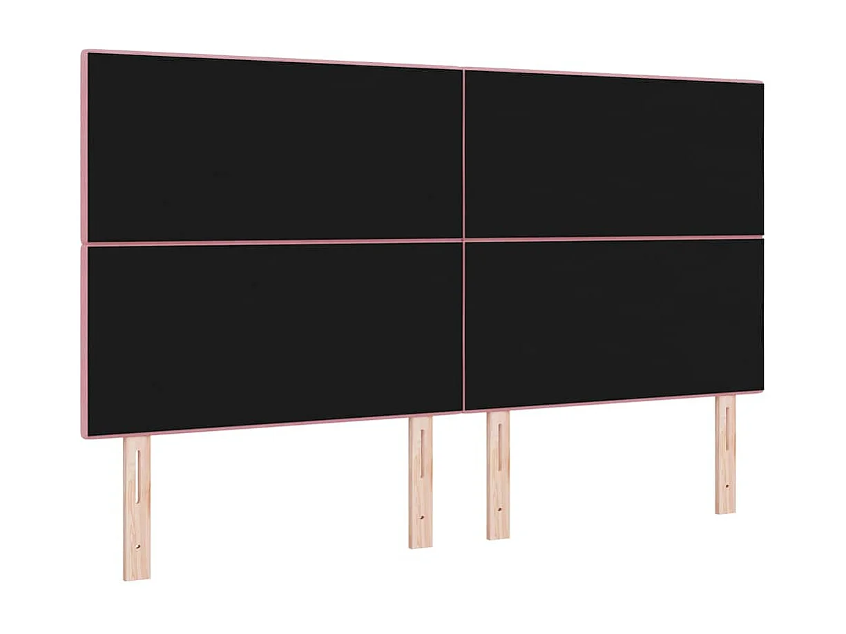 Tête de lit Montage mural avec tête de lit Rose 180 cm Velours