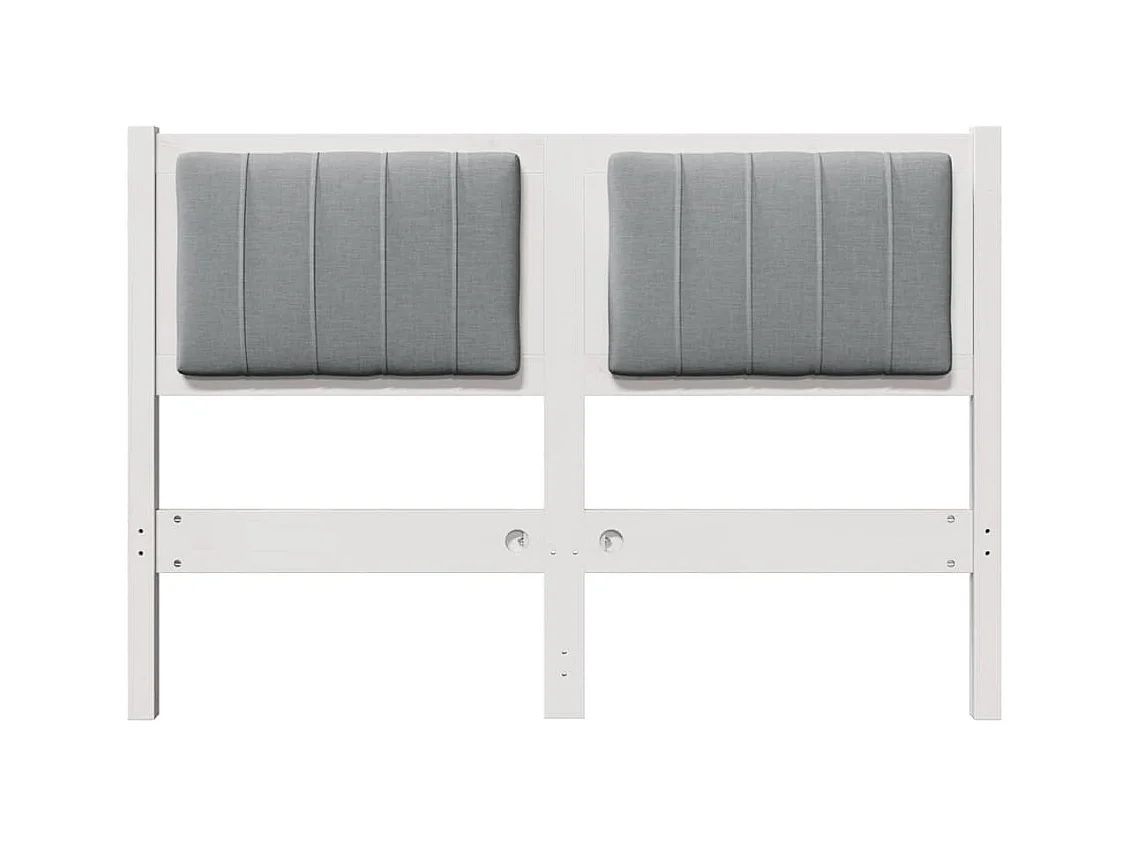 Cabecero tapizado 120 cm Madera de Pino Sólido y Tela