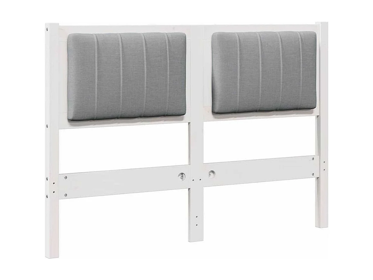 Cabeceira estofada com cabeceira Branco 120 cm