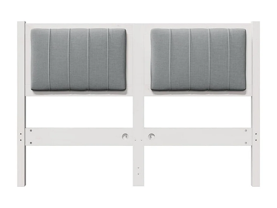 Cabeceira estofada com cabeceira Branco 120 cm