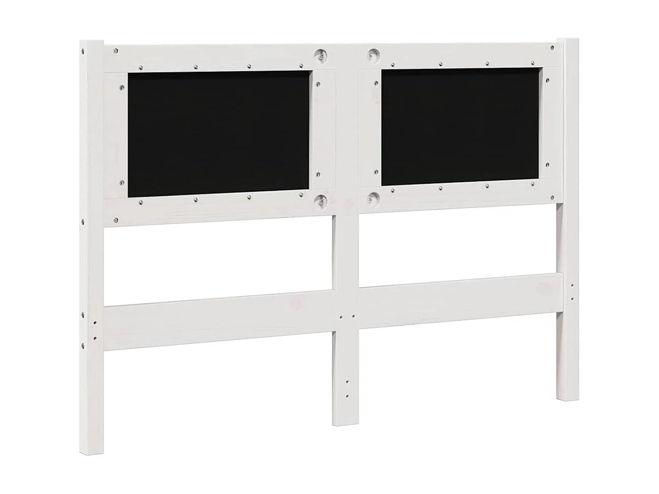 Cabeceira estofada com cabeceira Branco 120 cm