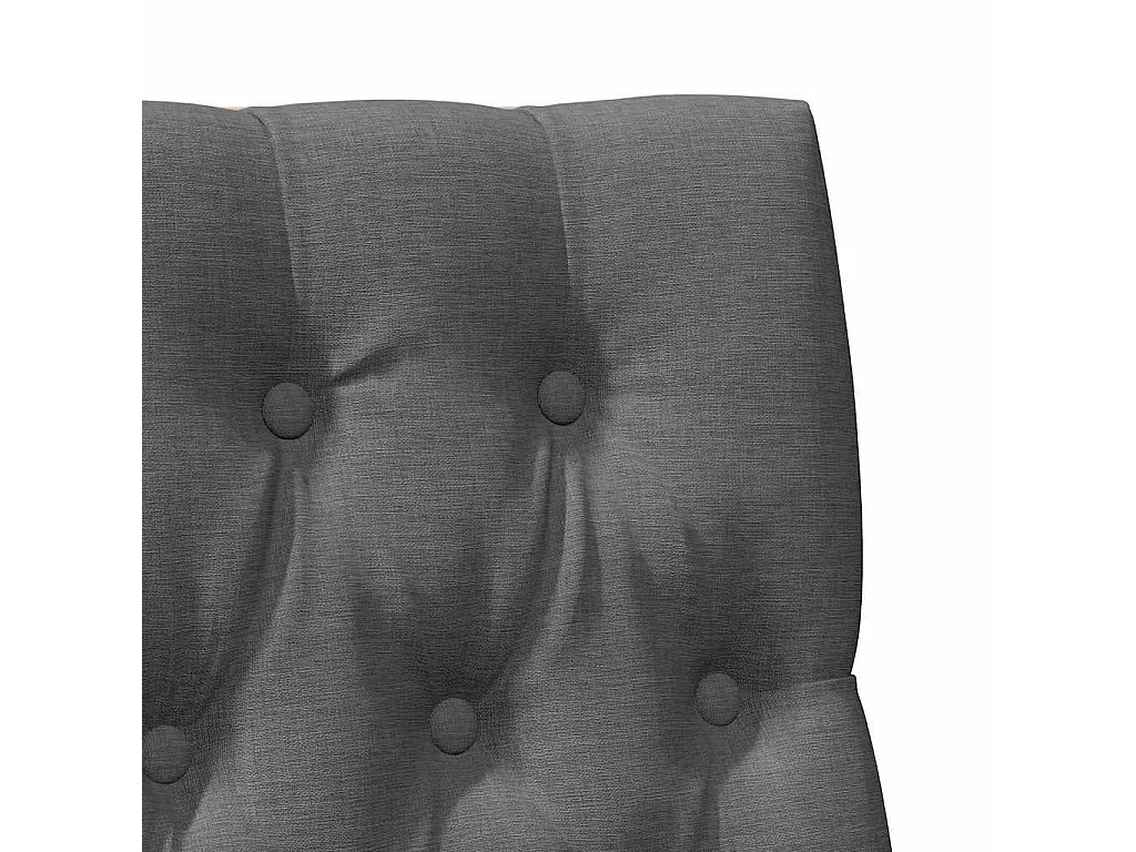 Tête de lit capitonnée Gris foncé 90 cm Pin massif