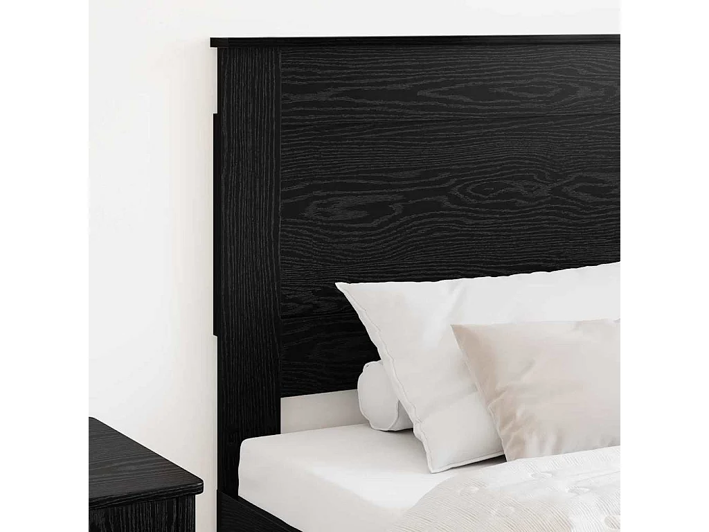 Cabeceira com cabeceira Carvalho Preto 90 cm Madeira processada