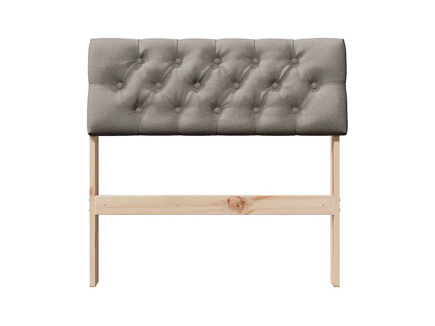 Cabeceira estofada Cinzento-acastanhado 75 cm