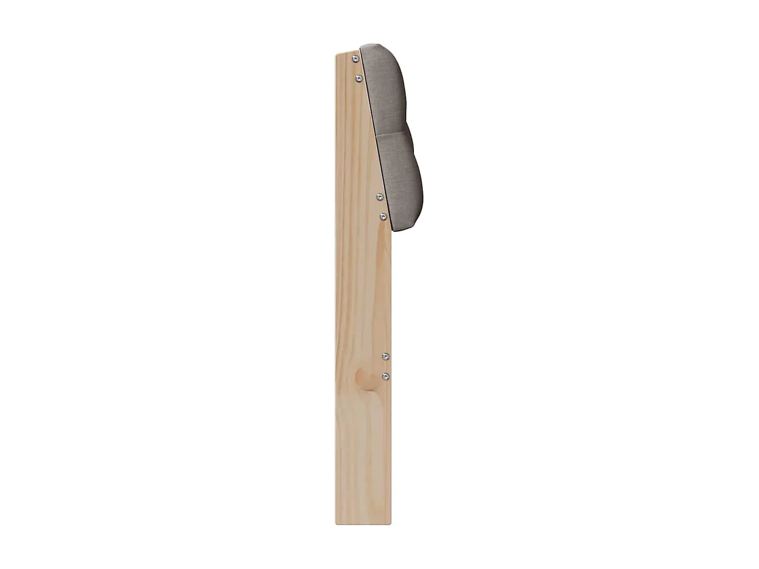 Cabecero tapizado Taupé 75 cm Madera de pino macizo
