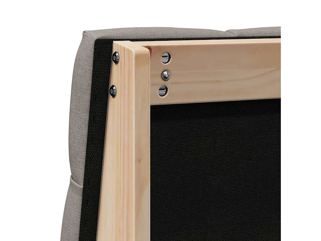 Cabecero tapizado Taupé 75 cm Madera de pino macizo