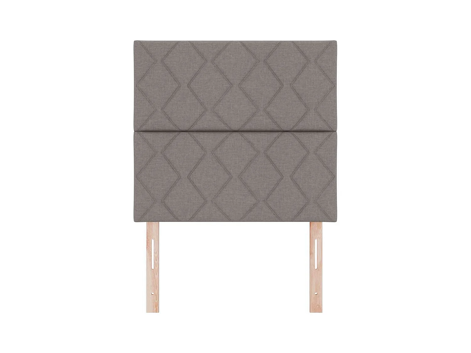 Cabecero de Tela Geométrico con cabecera Taupé 90 cm tela