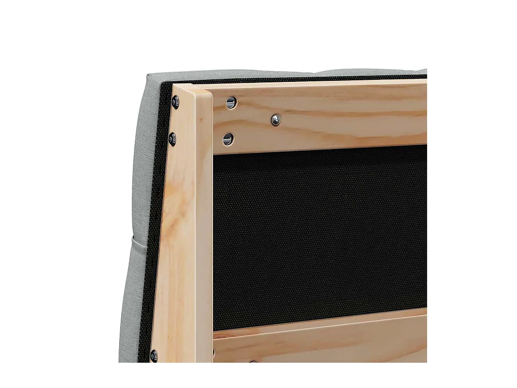 Cabeceira estofada Cinzento-claro 150 cm