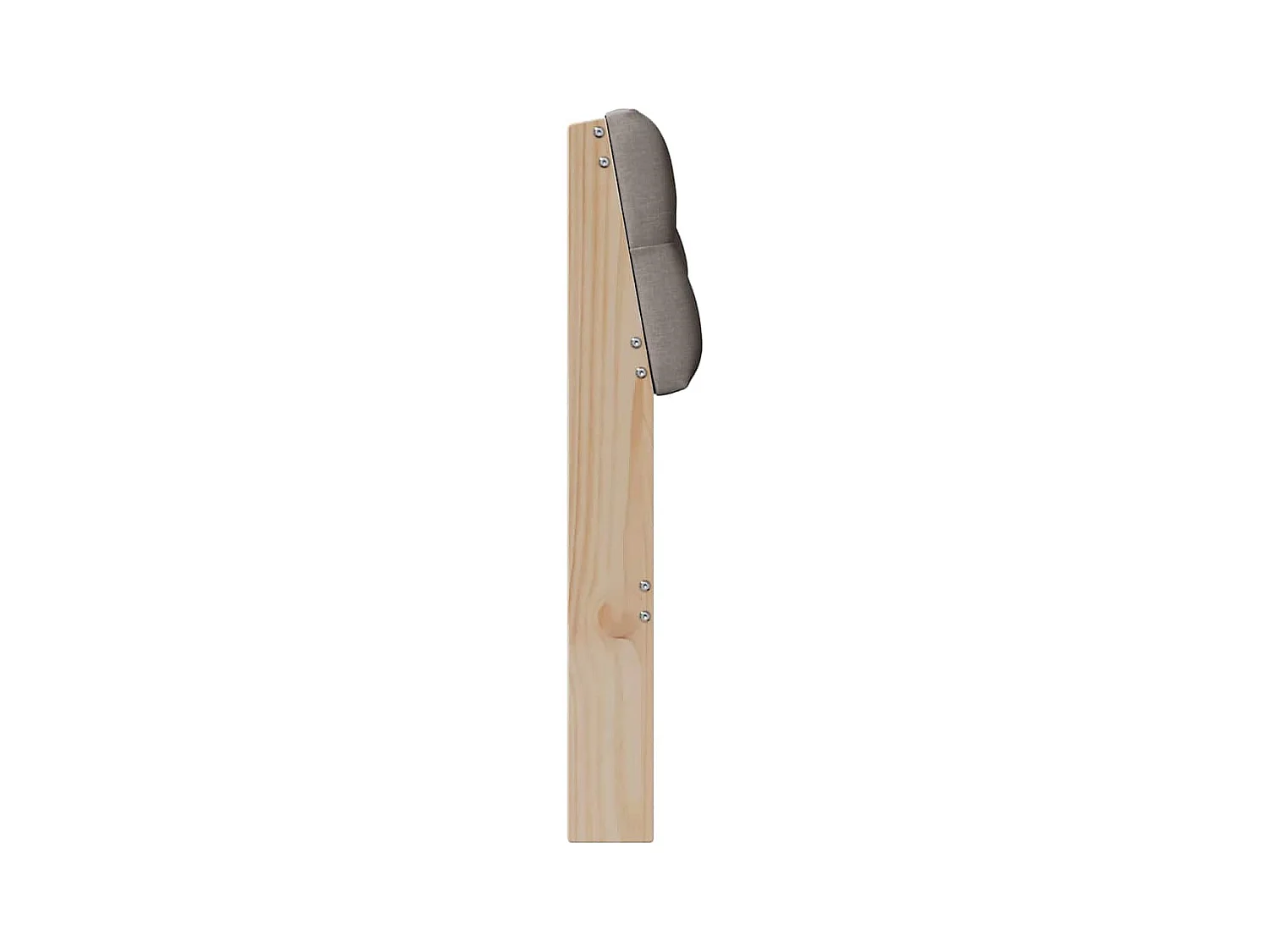 Cabecero tapizado Taupé 80 cm Madera de pino macizo