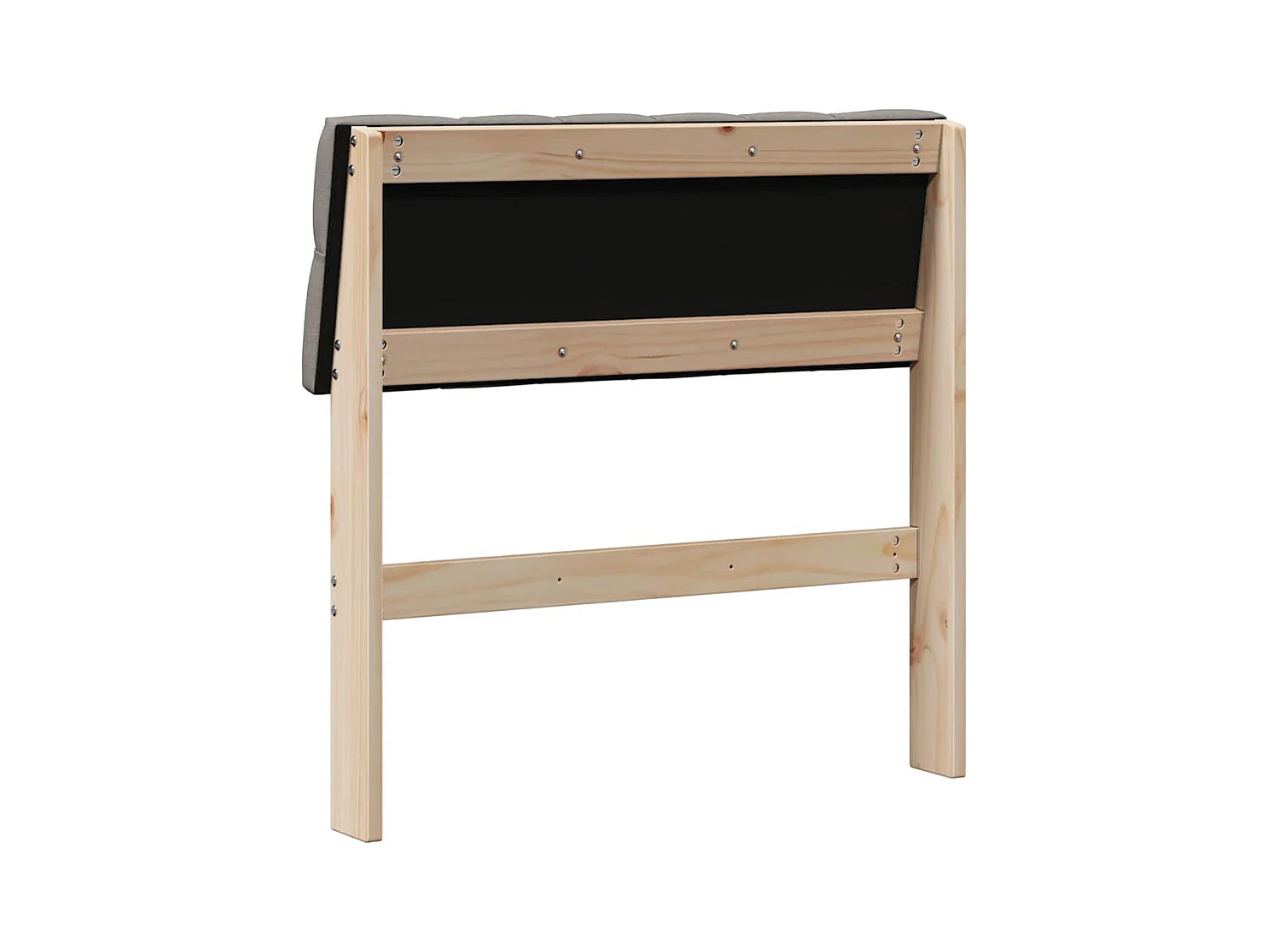 Cabecero tapizado Taupé 80 cm Madera de pino macizo