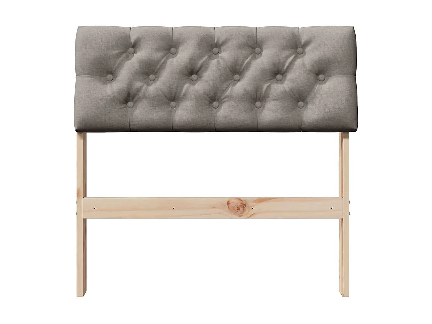 Cabeceira estofada Cinzento-acastanhado 80 cm