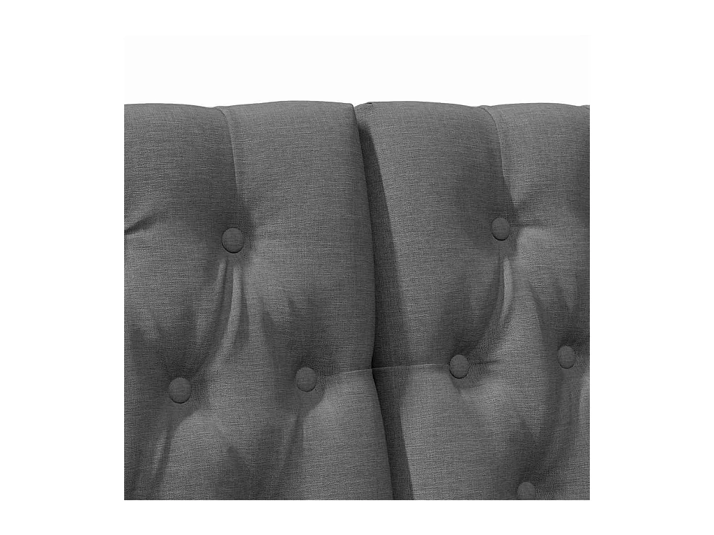 Cabeceira estofada Cinza Escuro 180 cm