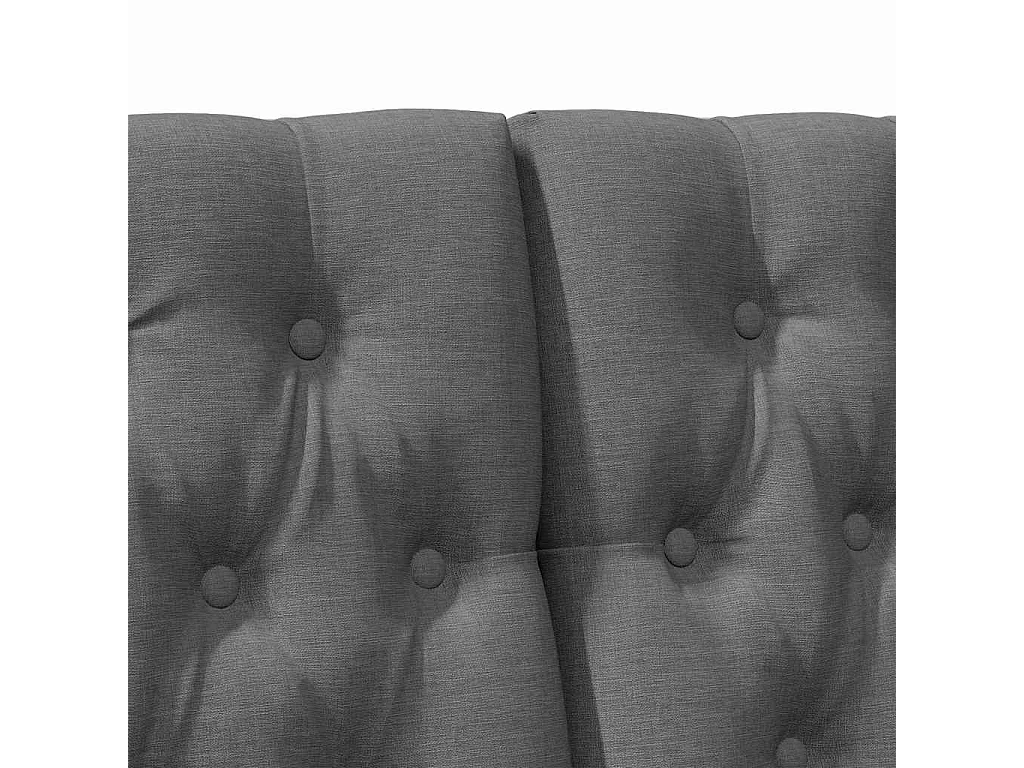 Tête de lit capitonnée Gris foncé 180 cm Pin massif