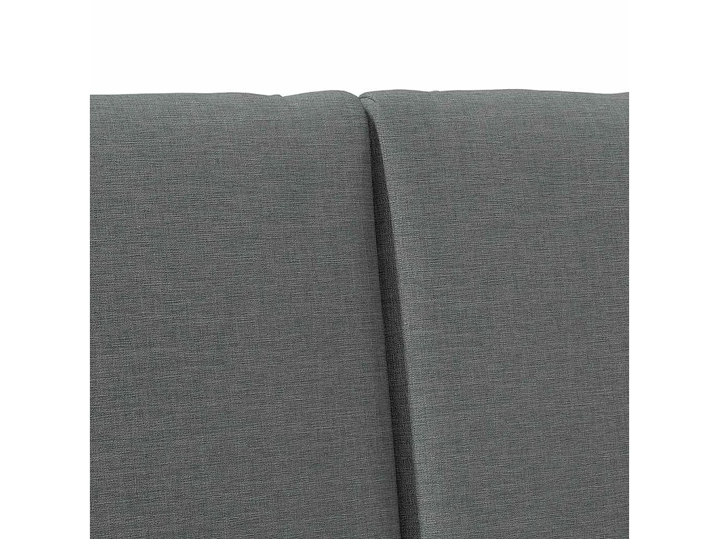 Cabeceira estofada Cinza Escuro 140 cm