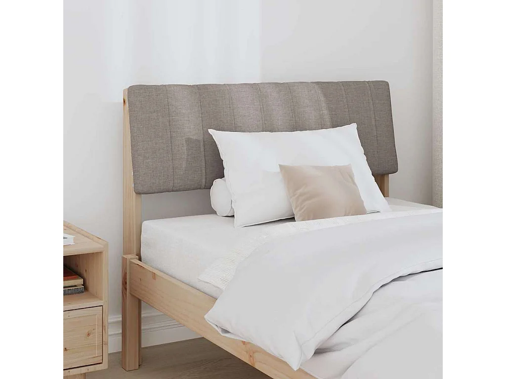 Cabeceira estofada Cinzento-acastanhado 90 cm