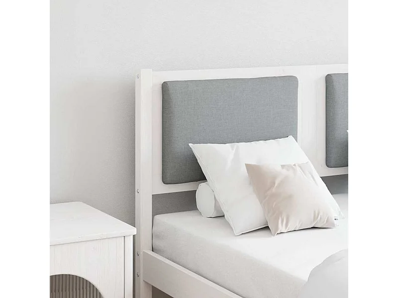 Tête de lit Autre Blanc 135 cm Bois massif en pin