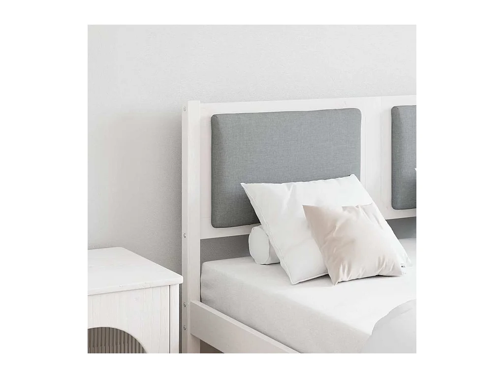 Tête de lit Autre Blanc 135 cm Bois massif en pin