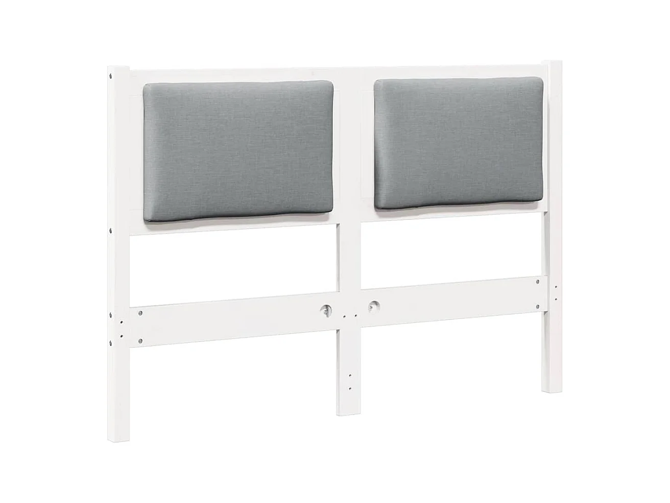 Tête de lit Autre Blanc 135 cm Bois massif en pin