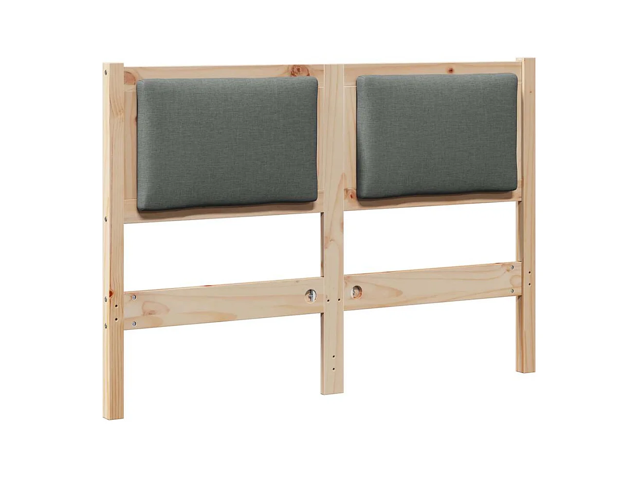 Cabecero Otro Marrón 135 cm Madera maciza de pino