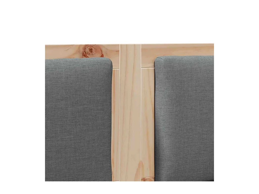 Cabecero Otro Marrón 135 cm Madera maciza de pino