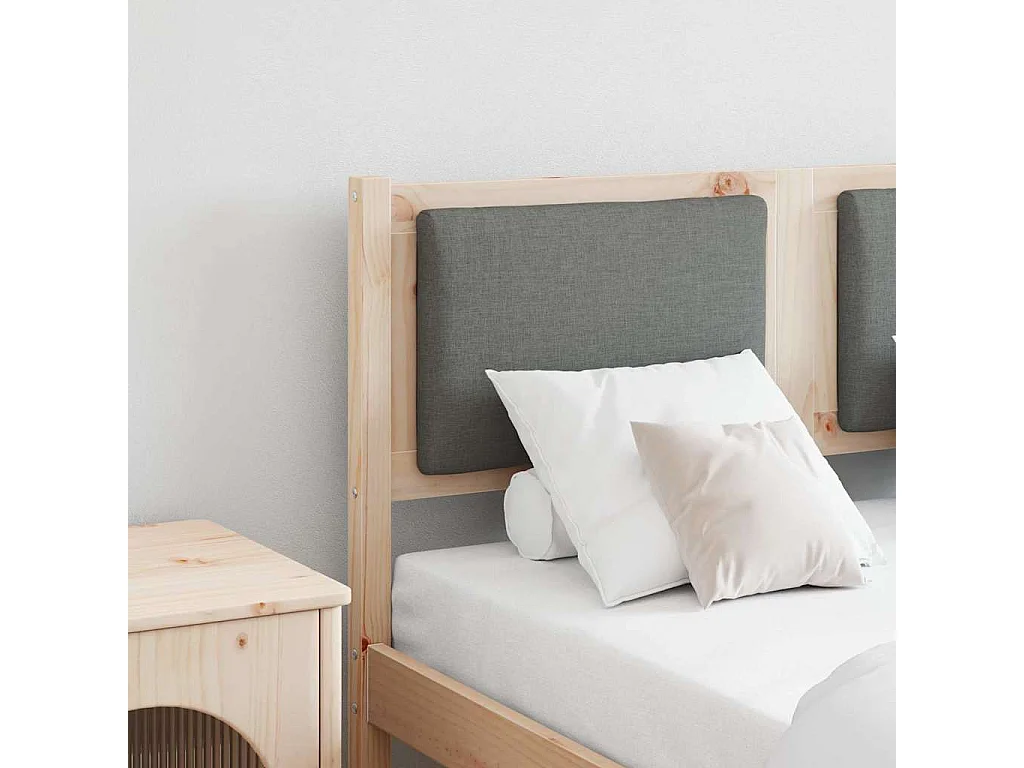 Cabeceira Outros Castanho 135 cm Madeira de pinho maciça