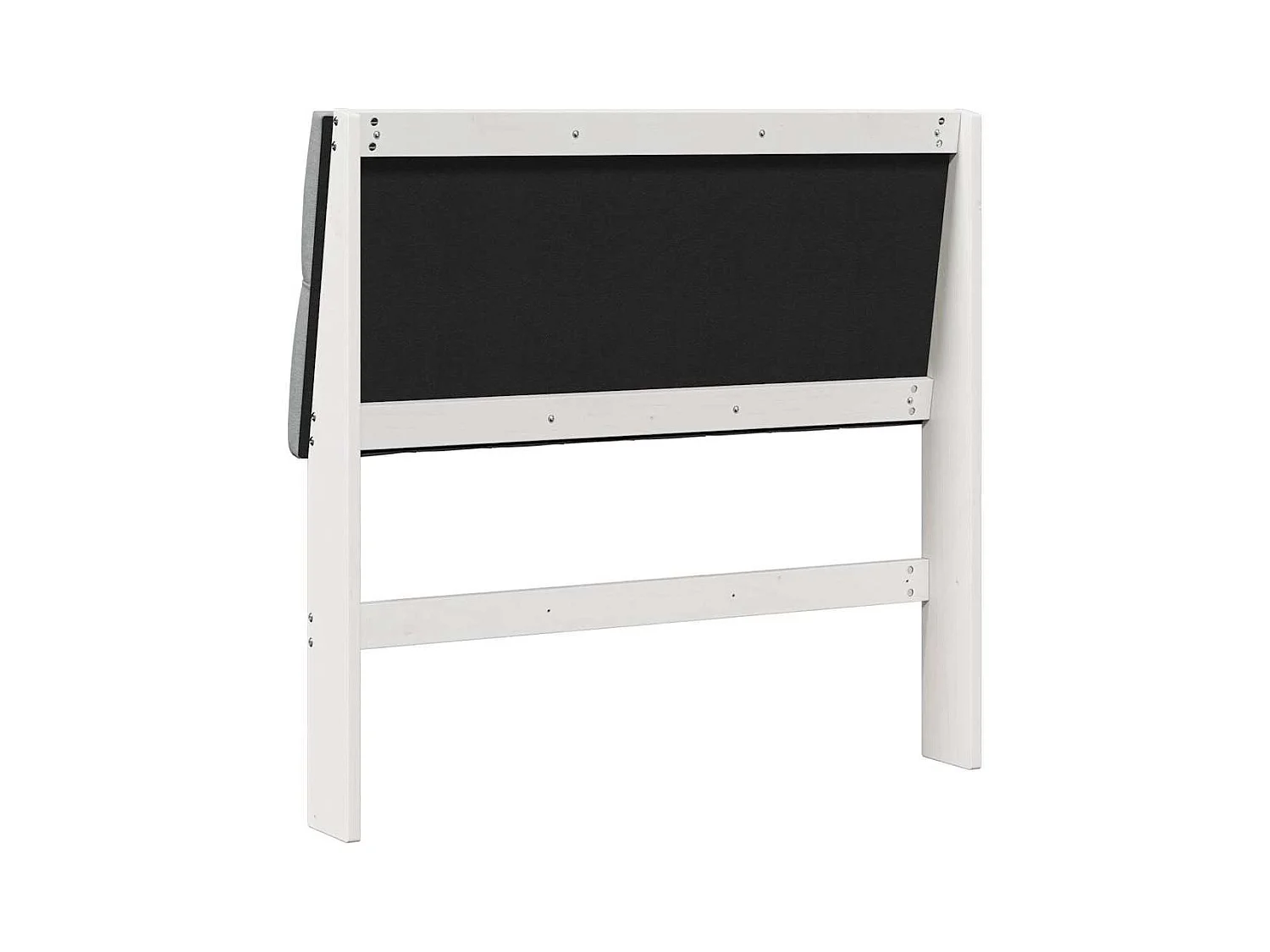 Tête de lit capitonnée Gris clair 100 cm Pin massif