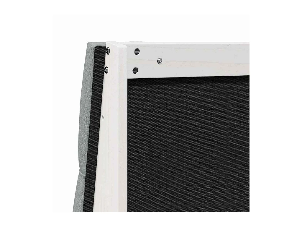 Tête de lit capitonnée Gris clair 100 cm Pin massif