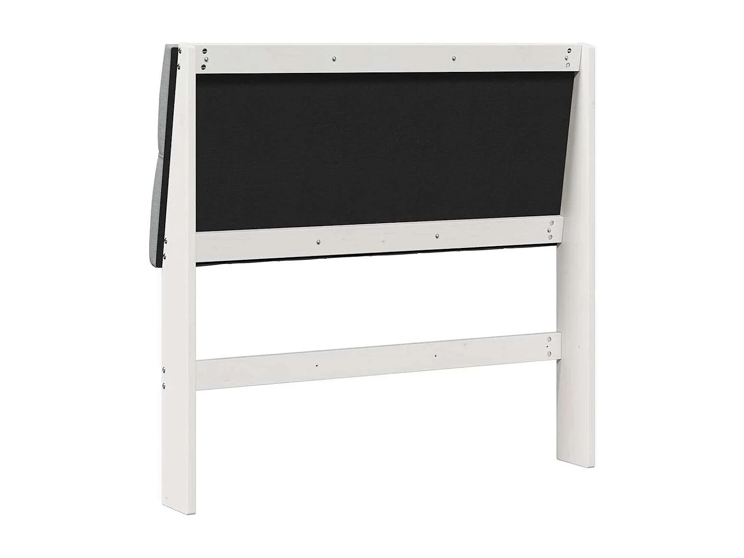 Tête de lit capitonnée Gris clair 100 cm Pin massif