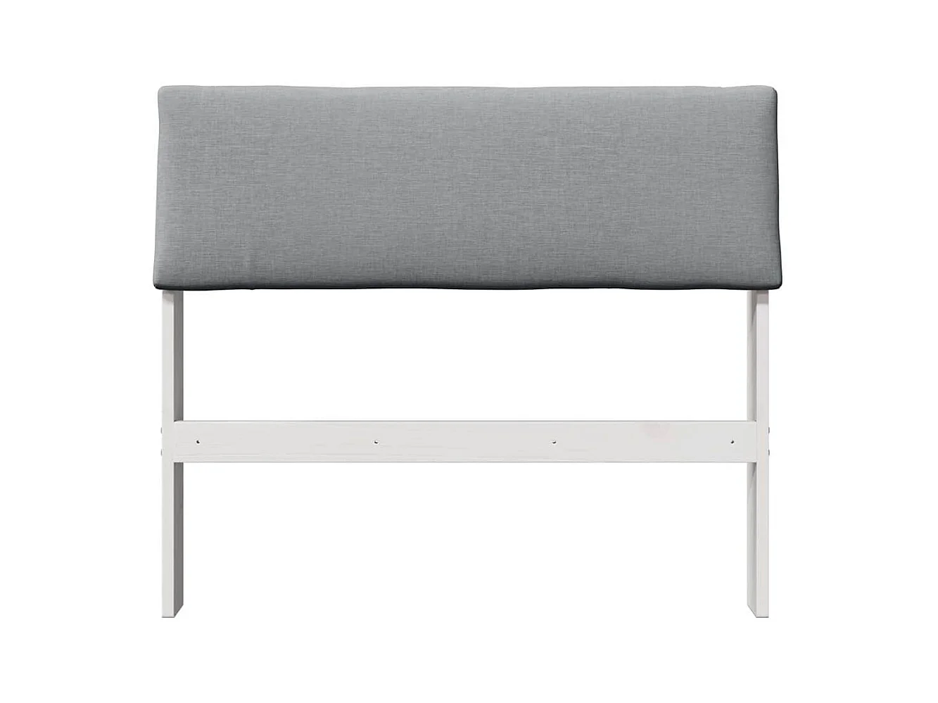 Tête de lit capitonnée Gris clair 90 cm Pin massif