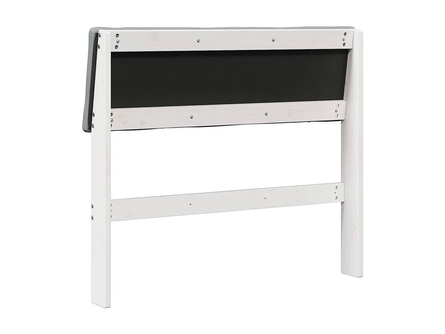 Tête de lit capitonnée Gris clair 90 cm Pin massif