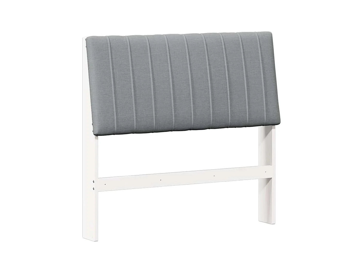 Cabecero tapizado Gris Claro 100 cm Madera de pino macizo