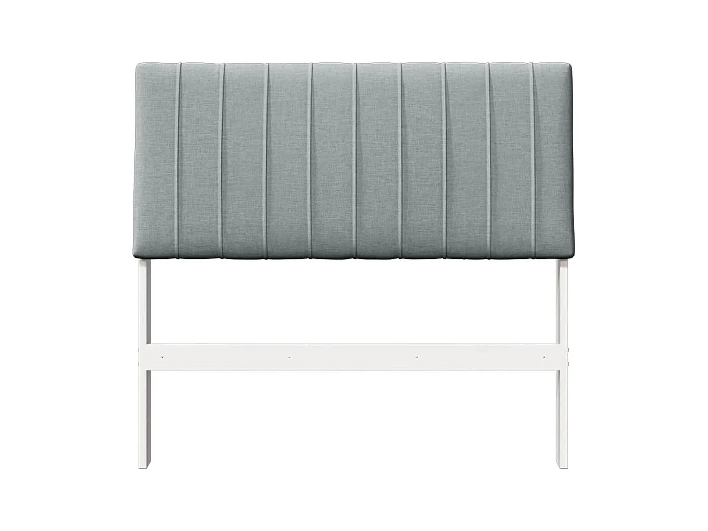 Cabecero tapizado Gris Claro 100 cm Madera de pino macizo