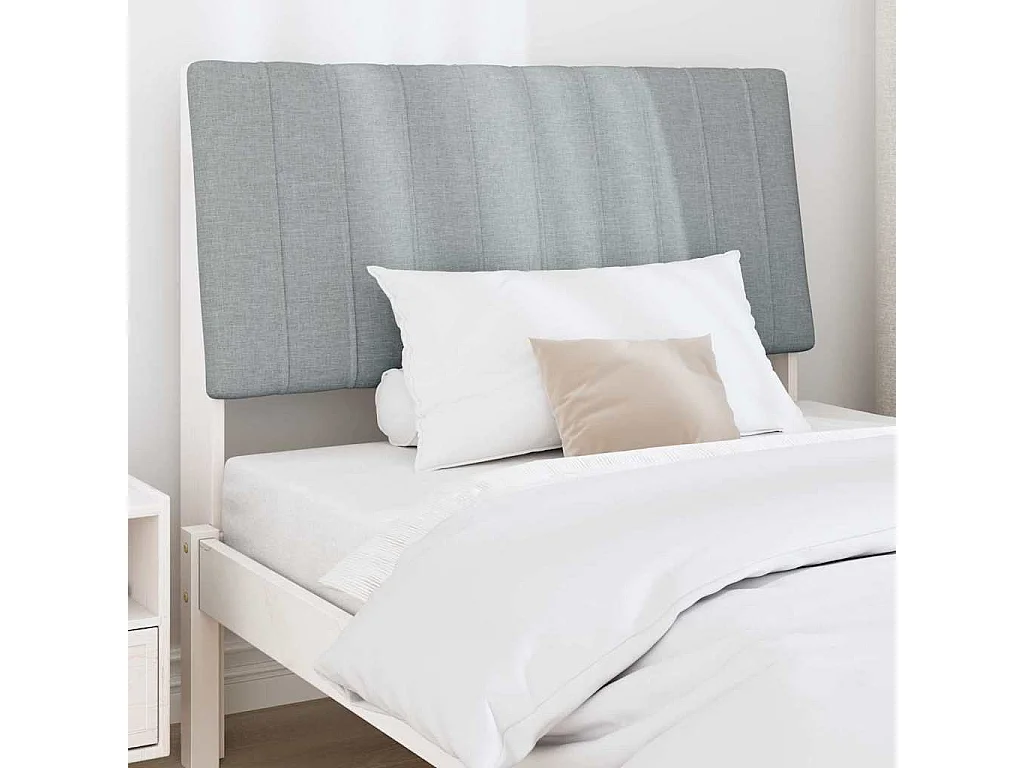 Cabeceira estofada Cinzento-claro 100 cm