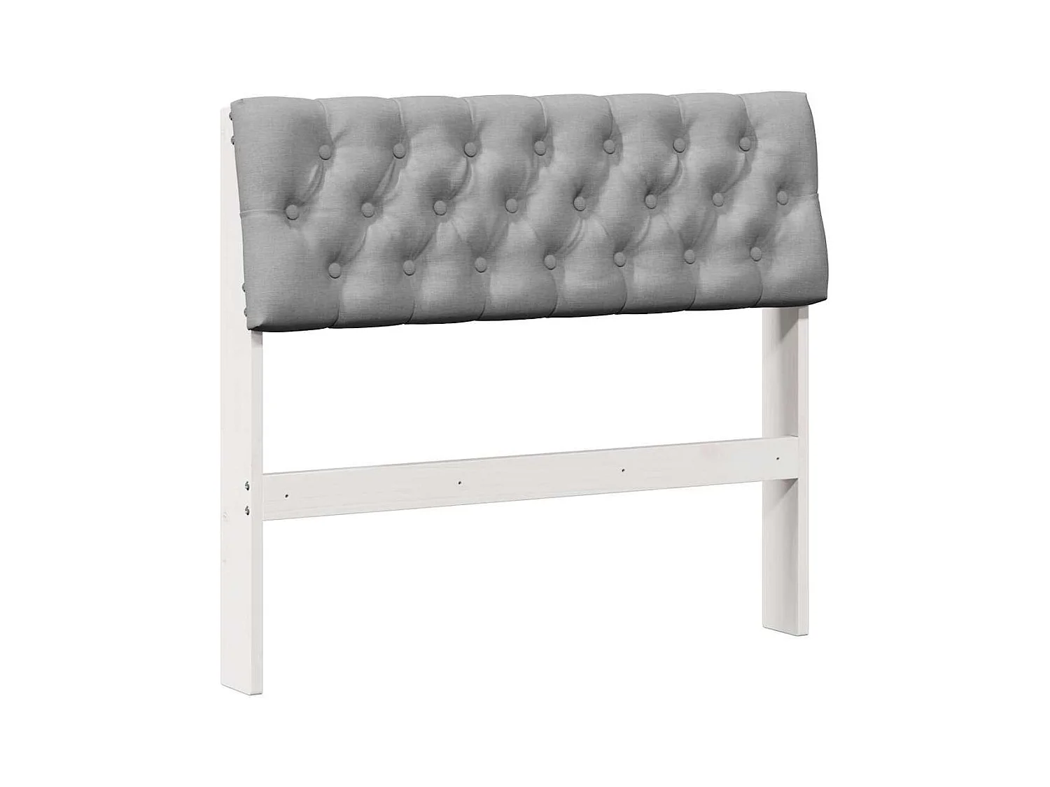 Cabeceira estofada Cinzento-claro 90 cm