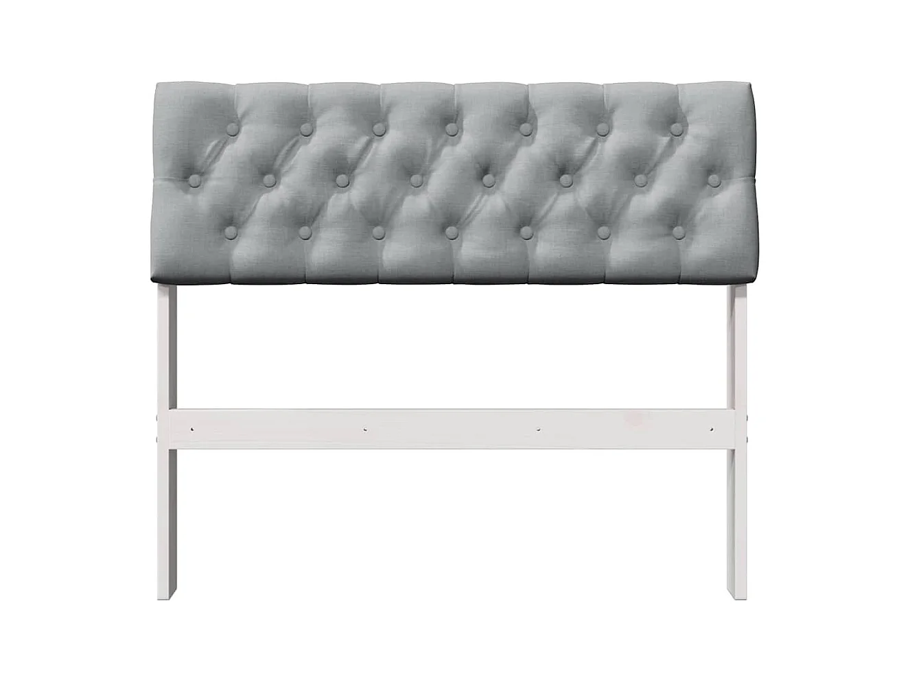 Cabeceira estofada Cinzento-claro 90 cm