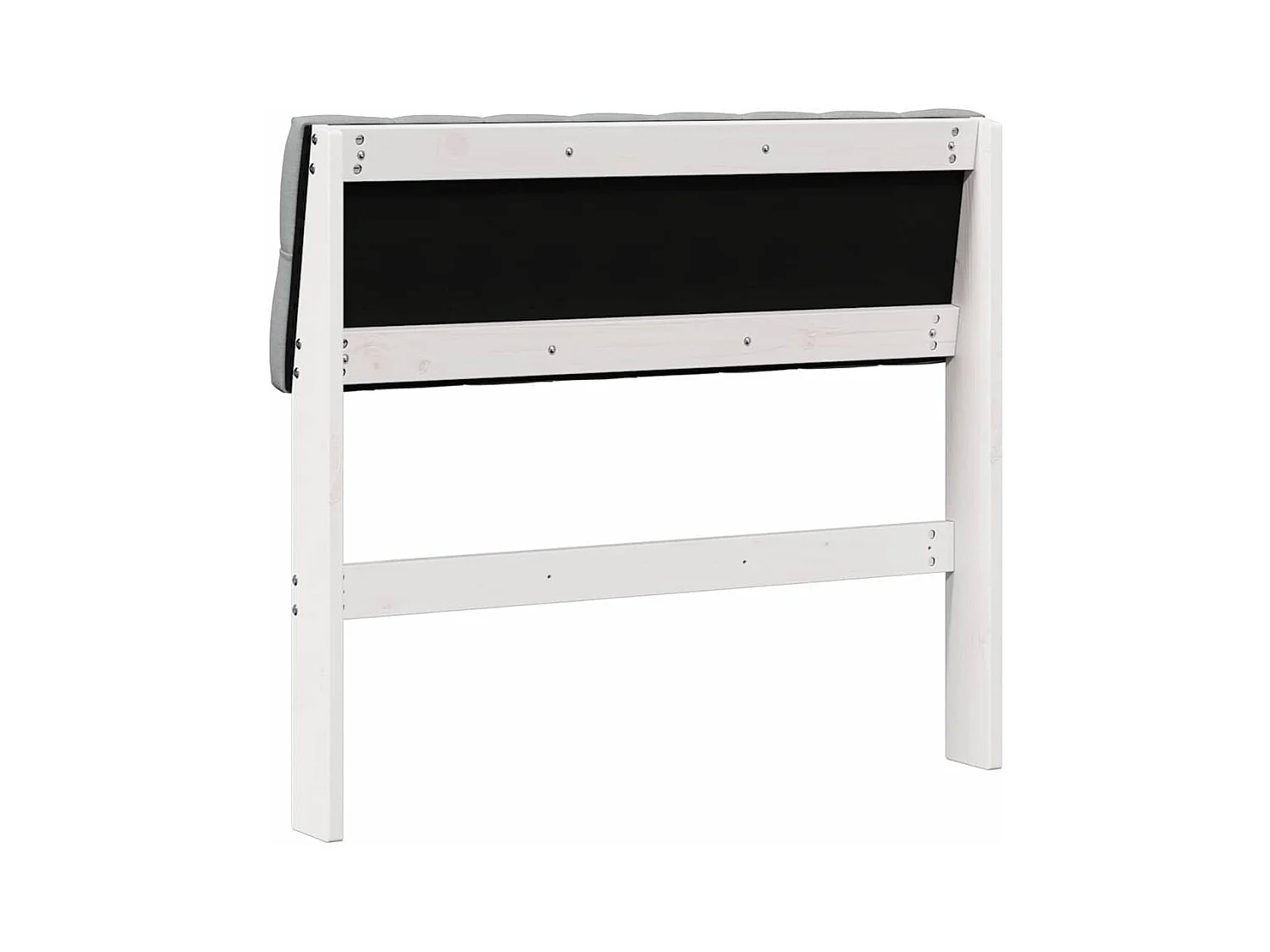 Cabeceira estofada Cinzento-claro 90 cm