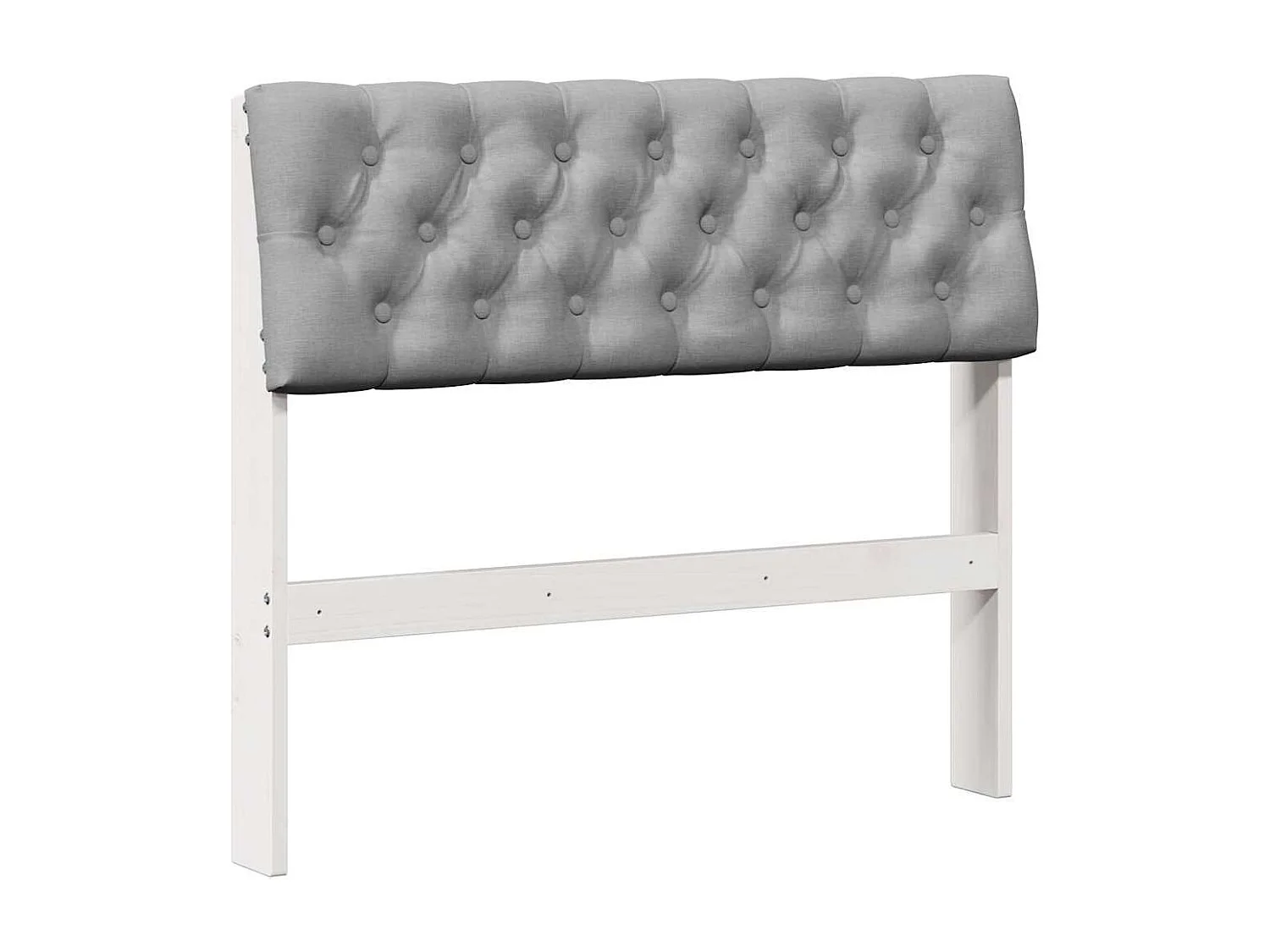 Cabecero tapizado Gris Claro 90 cm Madera de pino macizo