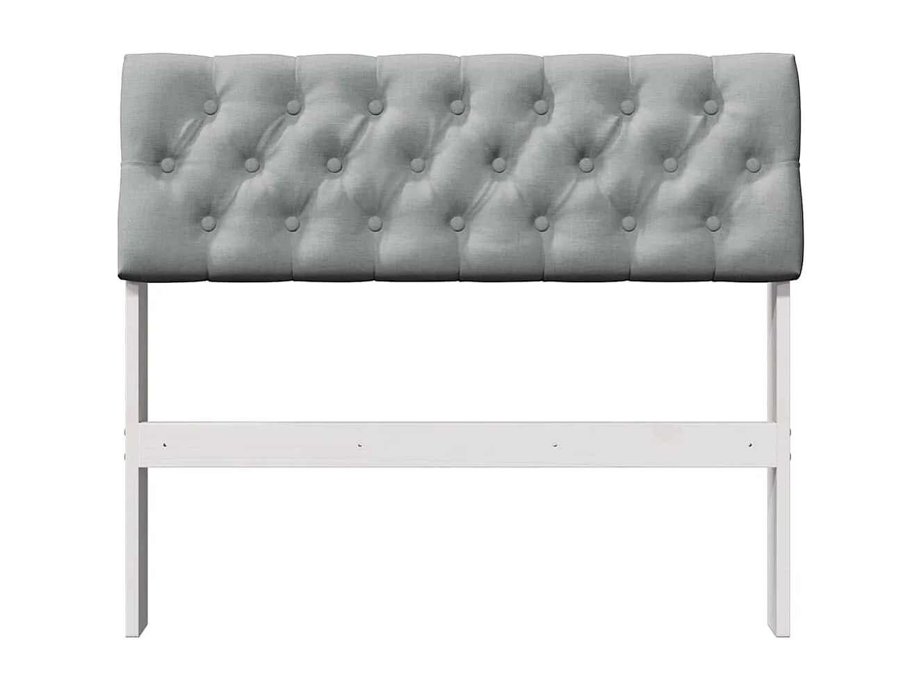 Cabecero tapizado Gris Claro 90 cm Madera de pino macizo