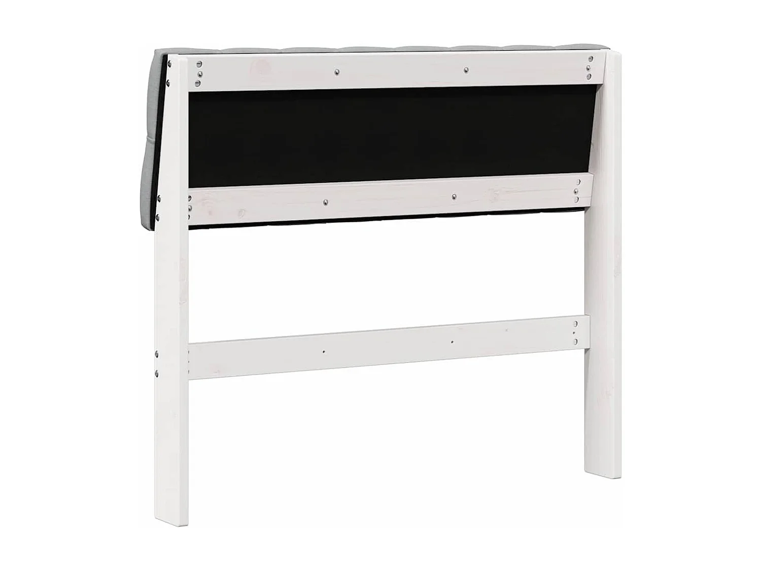 Cabecero tapizado Gris Claro 90 cm Madera de pino macizo