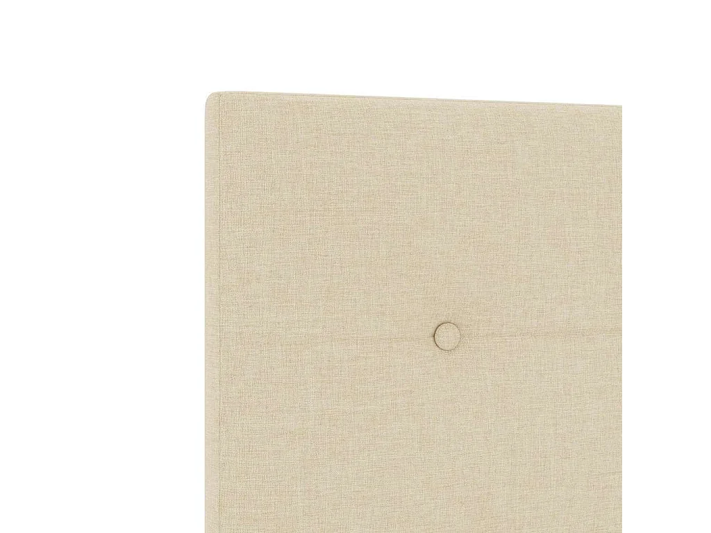 Tête de Lit LED avec des lumières à LED Crème 200 cm tissu