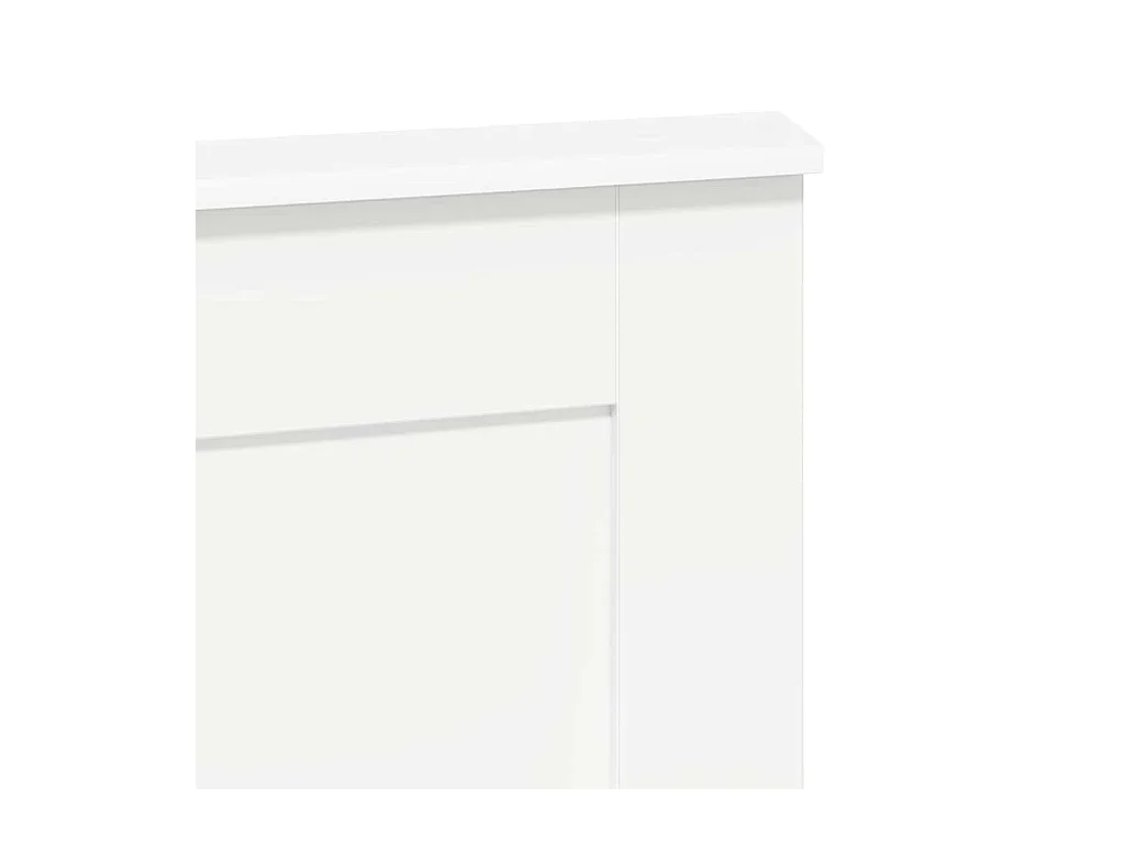 Cabeceira com cabeceira Branco 160 cm Madeira processada