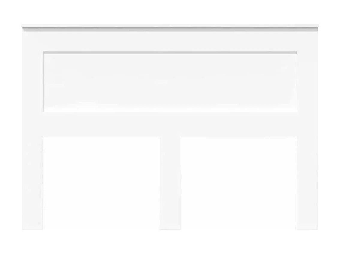 Cabeceira com cabeceira Branco 160 cm Madeira processada