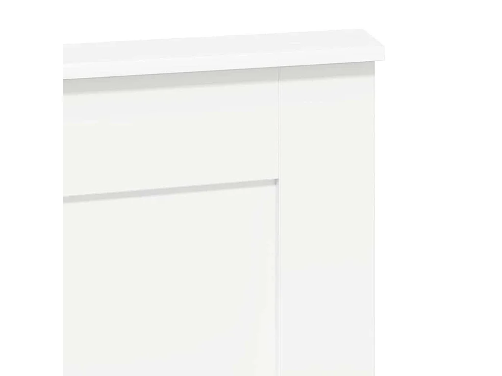 Cabeceira com cabeceira Branco 160 cm Madeira processada